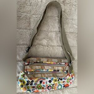 TOKIDOKI for LESPORTSAC Floral Butterflies Rainbow Butterflies VINTAGE Y2K Purse